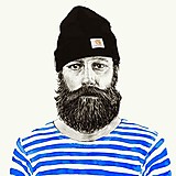 僕はシャツの袖で